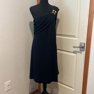 Gorgeous navy gold Moda International VS dress M